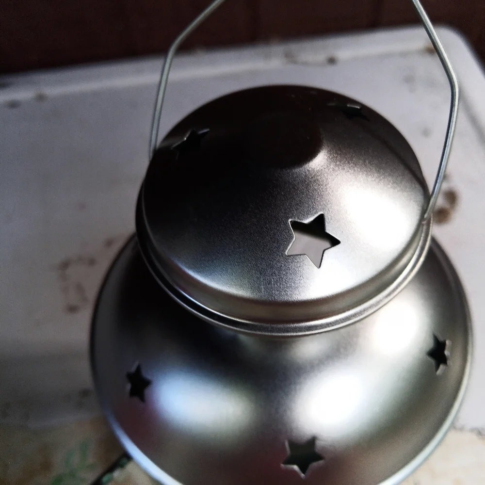 IKEA lantern silver